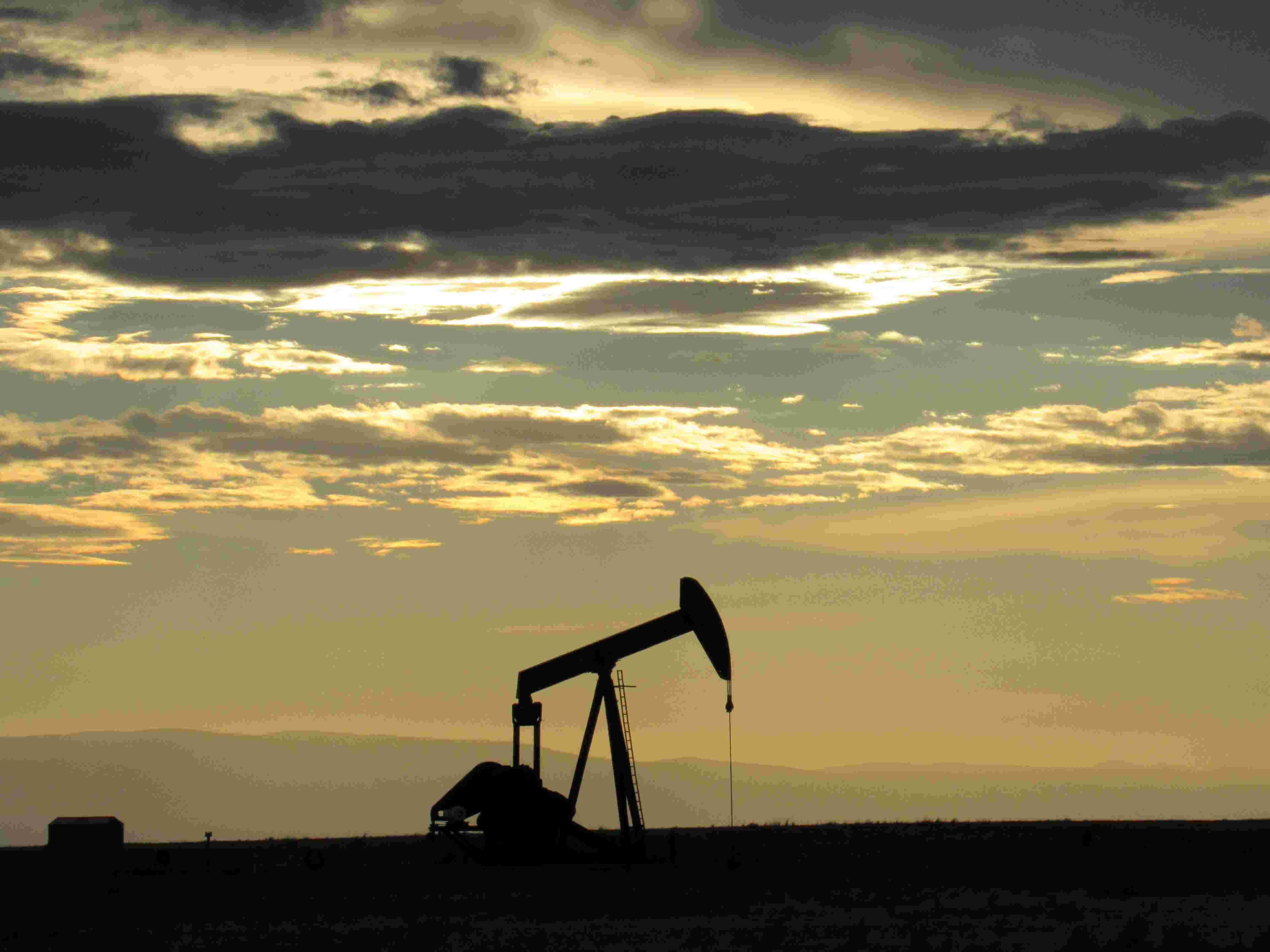 Pumping Unit at Sunset